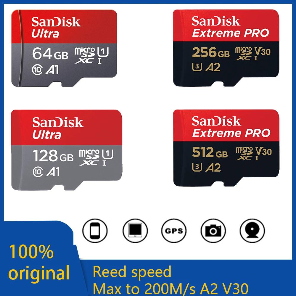 SANDISK Ʈ ͽƮ  ޸ ī, ޴, ũ SD, TF ÷, ͽƮ , 256GB, 128GB, 64GB, 32GB, 400GB, 512GB, 1TB